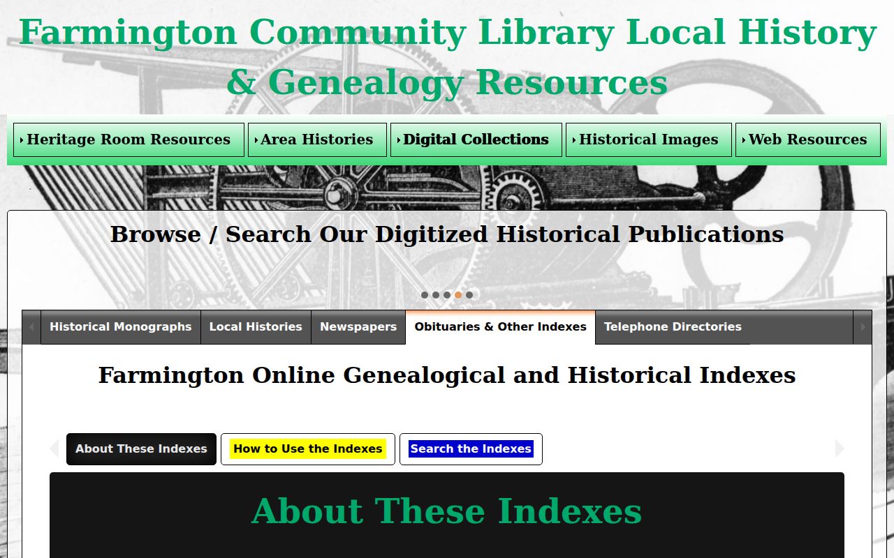 Farmington Hills city directory digital genealogy indexes