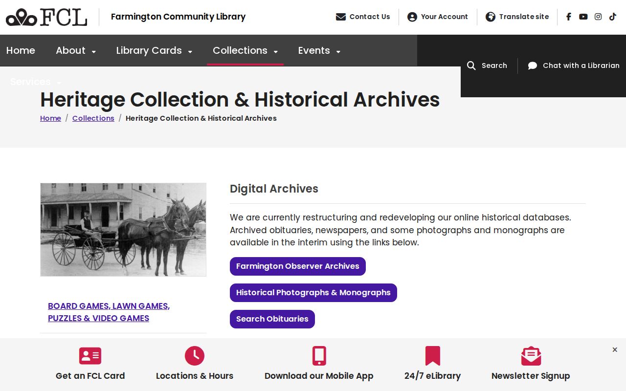 Farmington Hills residents directory Farmington Community Library Heritage Collection