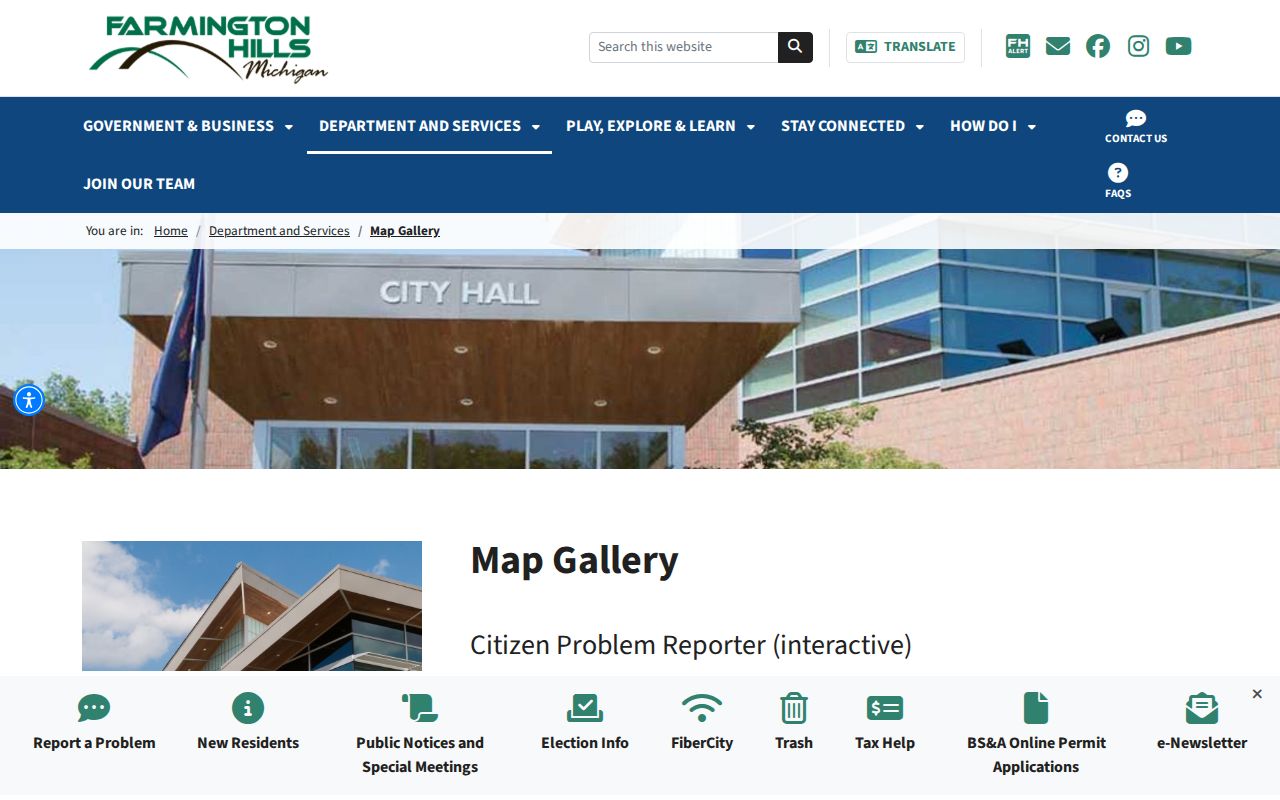 Farmington Hills ZIP code directory reference from the city map gallery